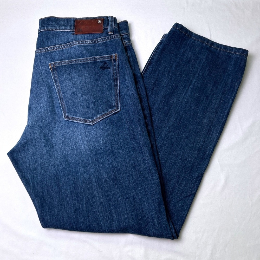DL1961 Men Vince Casual Straight Bridger Jeans Size 34x30 Blue Denim Classic